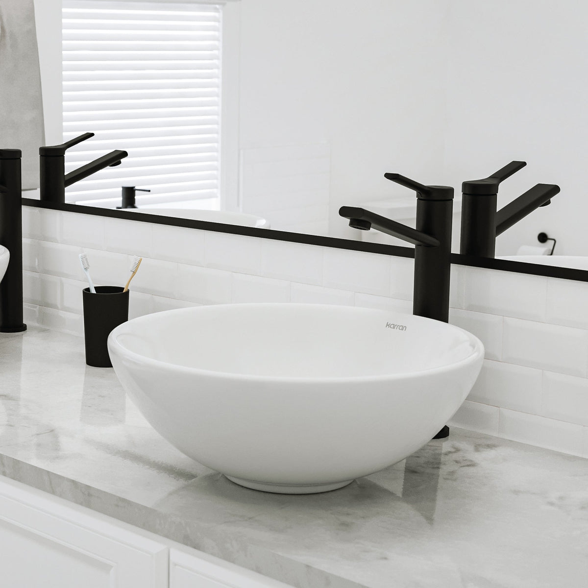 15" Vessel Vitreous China Bathroom Sink In White