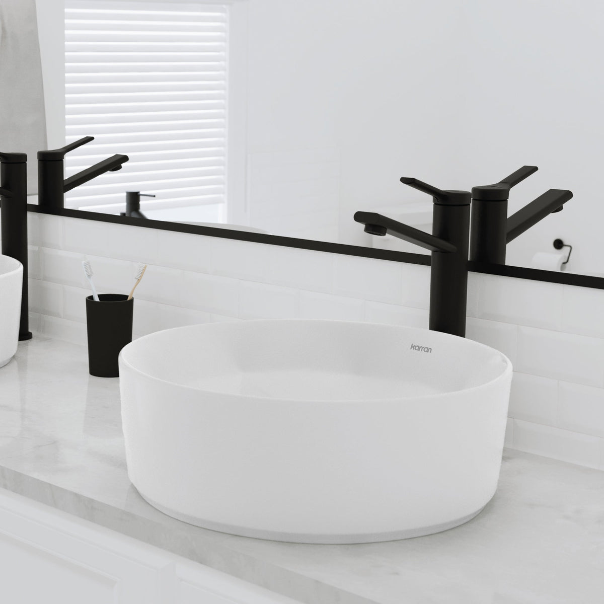 16" Vessel Vitreous China Bathroom Sink In White