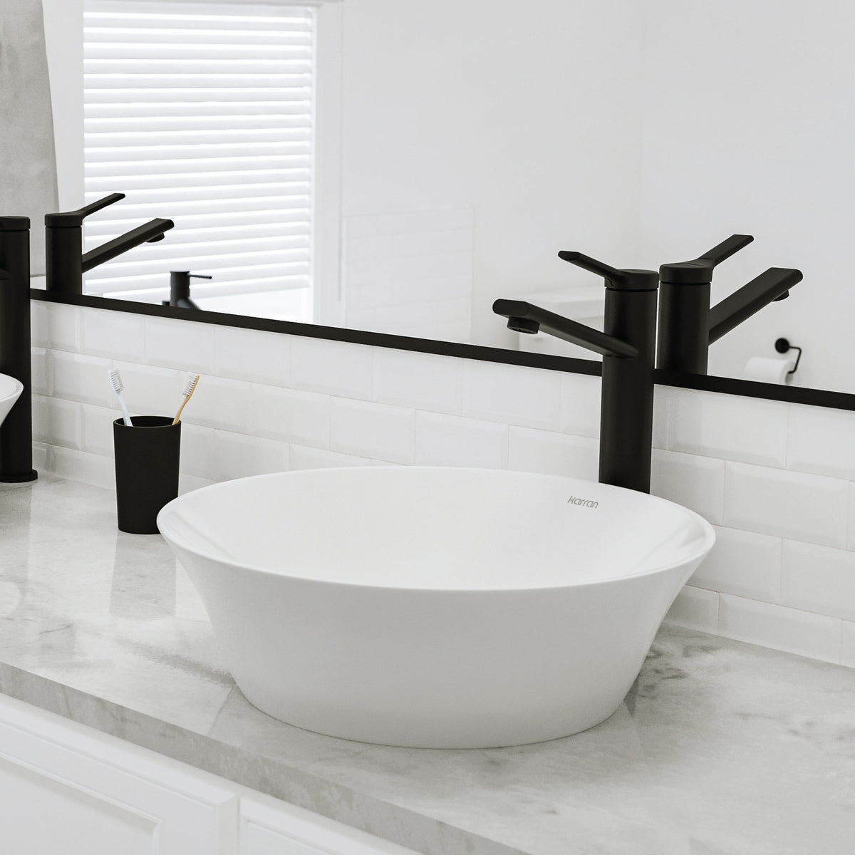 16" Vessel Vitreous China Bathroom Sink In White