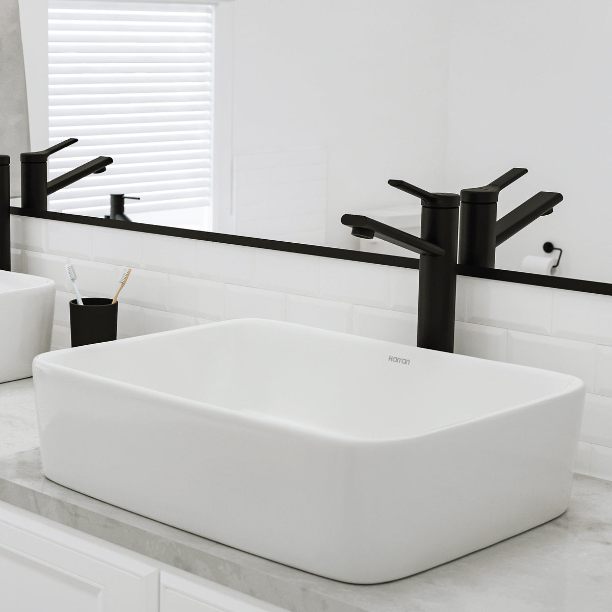 18" Vessel Vitreous China Bathroom Sink In White