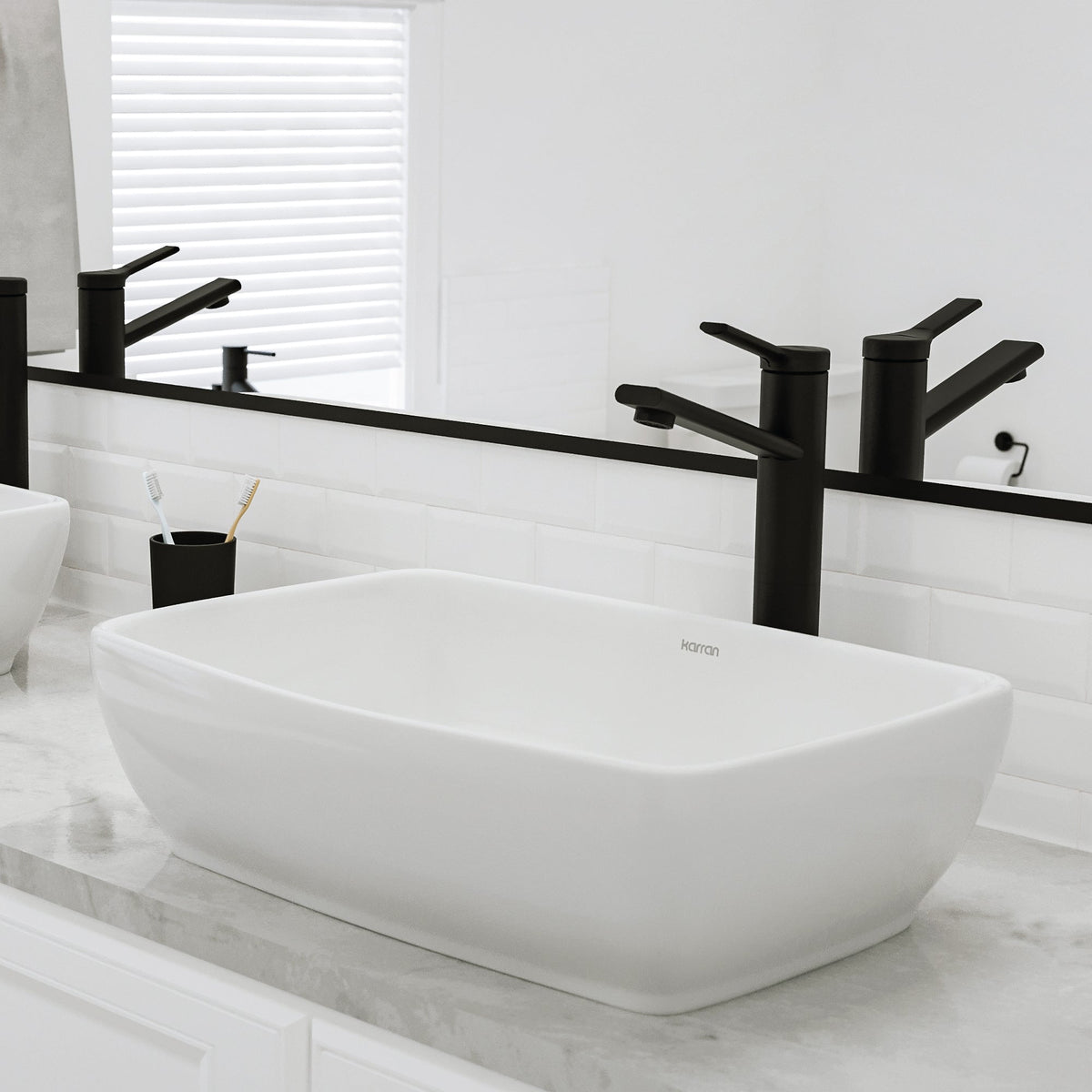 19" Vessel Vitreous China Bathroom Sink In White