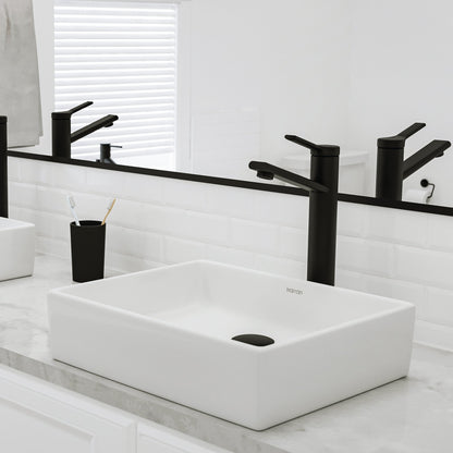 15" Vessel Vitreous China Bathroom Sink In White