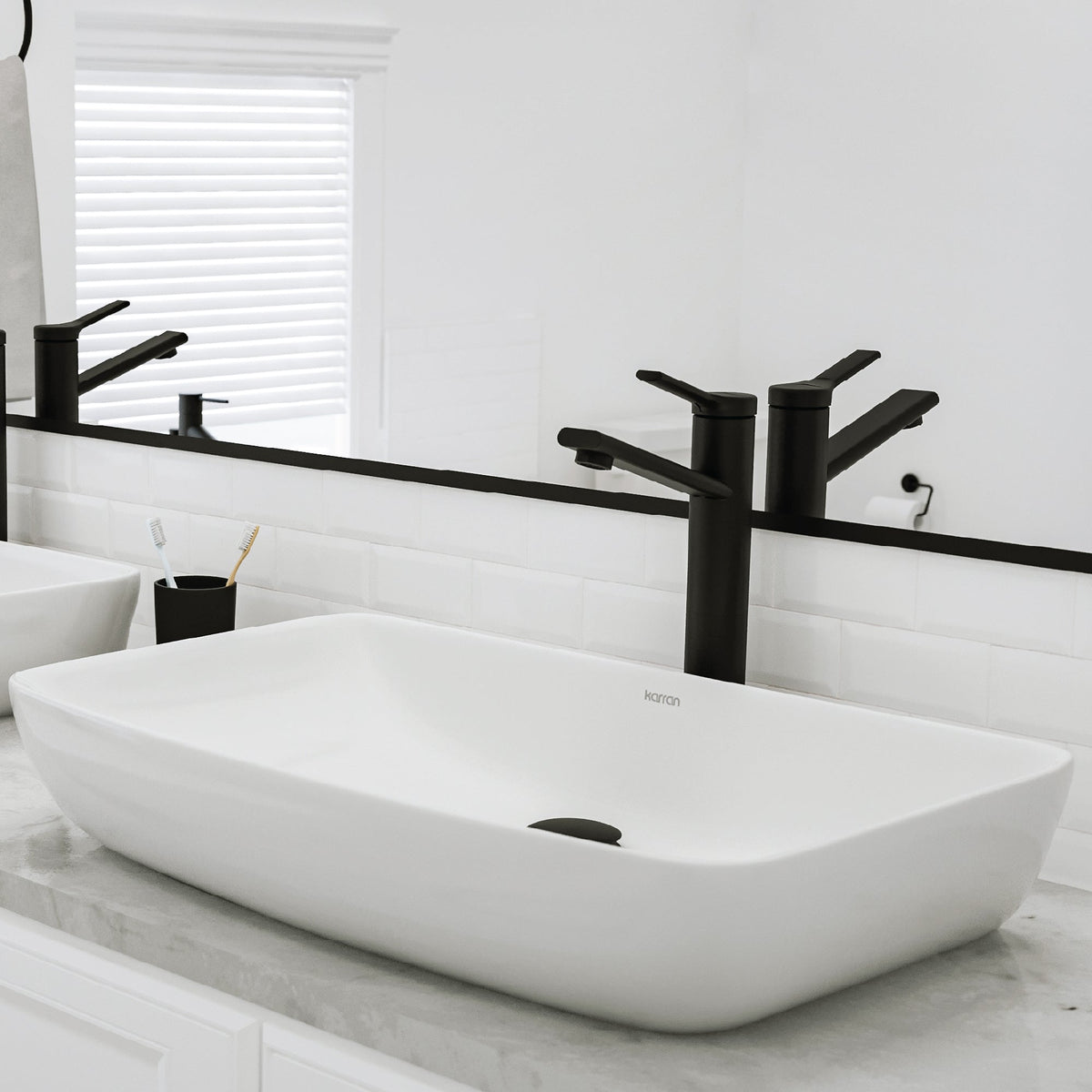 24" Vessel Vitreous China Bathroom Sink In White