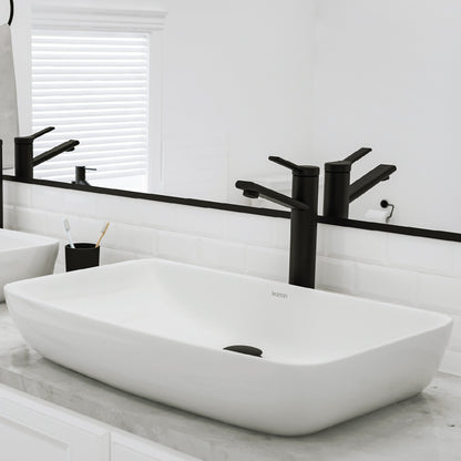 24" Vessel Vitreous China Bathroom Sink In White