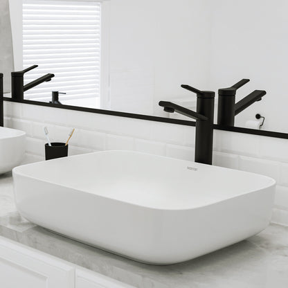 20" Vessel Vitreous China Bathroom Sink In White