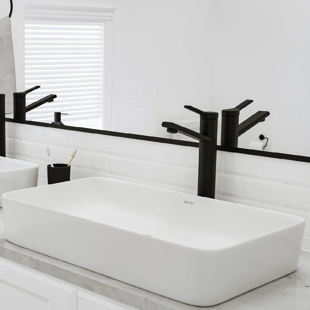 24" Vessel Vitreous China Bathroom Sink In White