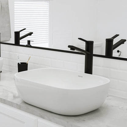19" Vessel Vitreous China Bathroom Sink In White