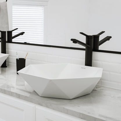 18" Vessel Vitreous China Bathroom Sink In White