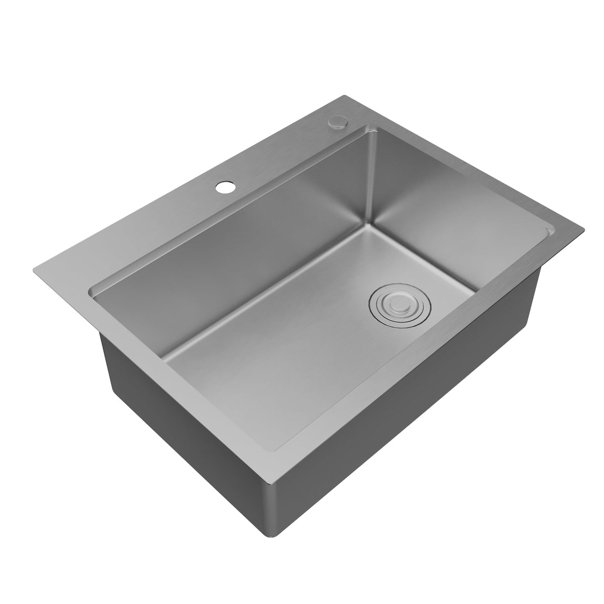 Fusion 28" Top Mount Workstation 16 Gauge Single Bowl Stainless Steel Sink with Accessories