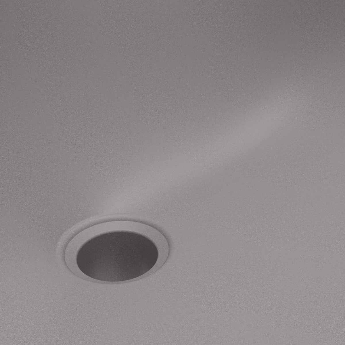 19" Seamless Undermount Quartz Composite Bathroom Sink In Grey