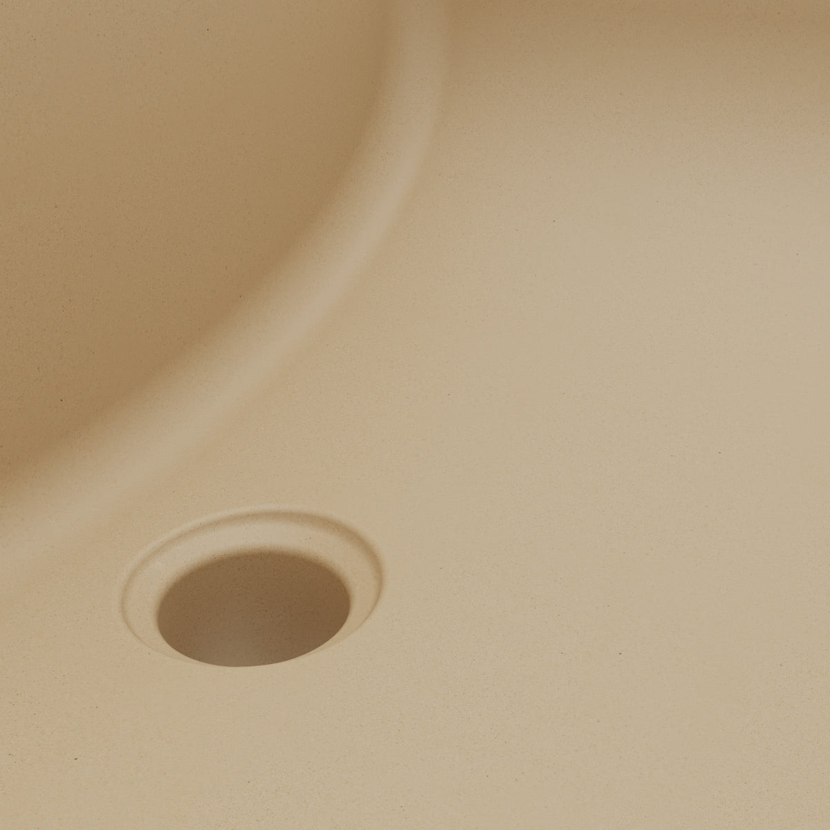 20" Seamless Undermount Quartz Composite Bathroom Sink In Bisque