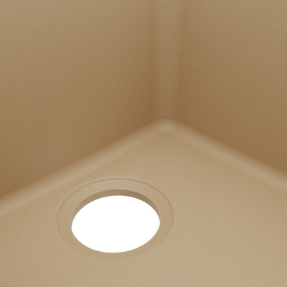 16-5/8" Seamless Undermount Quartz Composite Bar/Prep Sink In Bisque