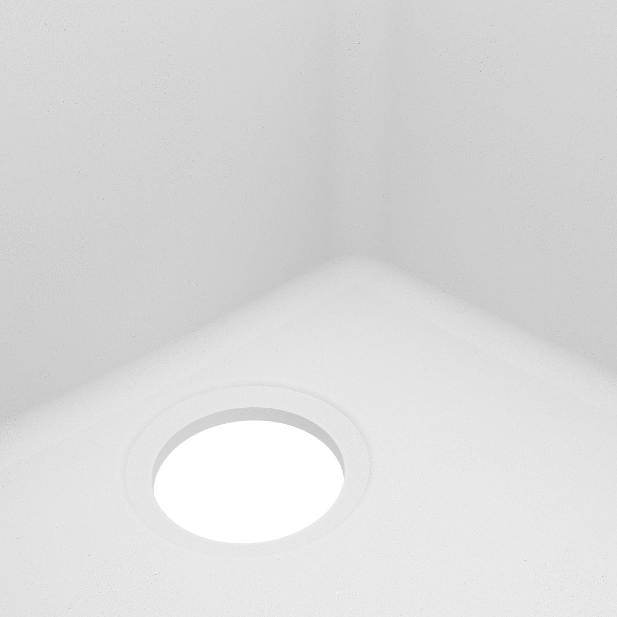16-5/8" Seamless Undermount Quartz Composite Bar/Prep Sink In White
