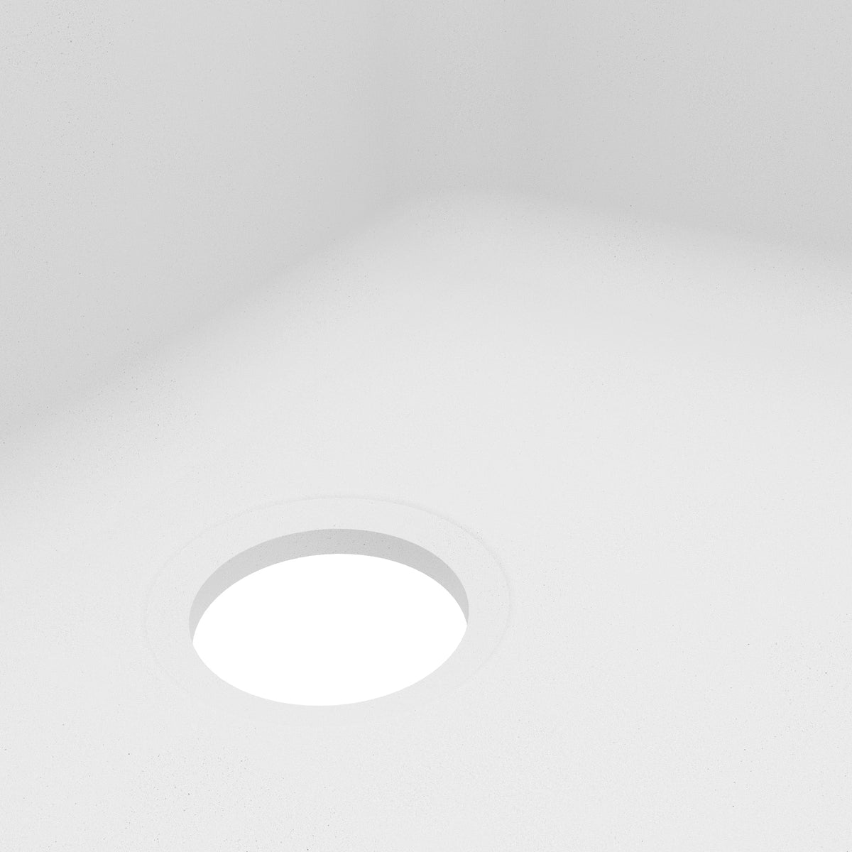 24-1/8" Seamless Undermount Single Bowl Quartz Composite Kitchen Sink In White