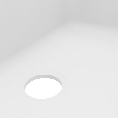 30-7/8" Seamless Undermount Large Single Bowl Quartz Composite Kitchen Sink In White