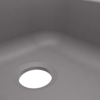 32-7/8" Seamless Undermount Doube Equal Bowl Quartz Composite Kitchen Sink In Grey