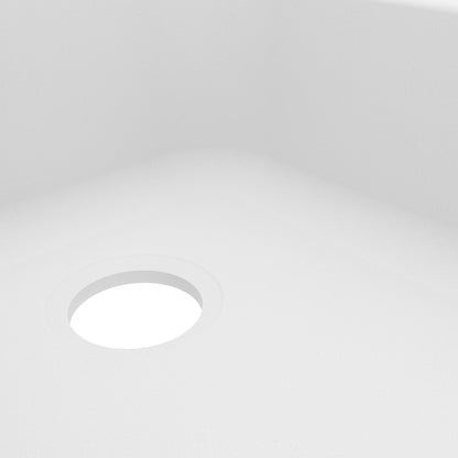 32-3/8" Seamless Undermount Double Offset Bowl Quartz Composite Kitchen Sink In White