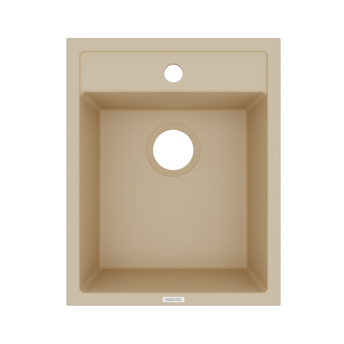 15-3/4" Top Mount Quartz Composite Bar/Prep Sink In Bisque