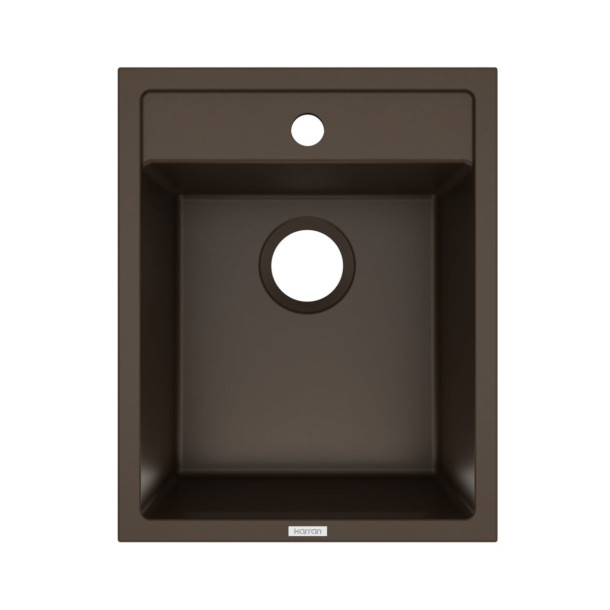15-3/4" Top Mount Quartz Composite Bar/Prep Sink In Brown