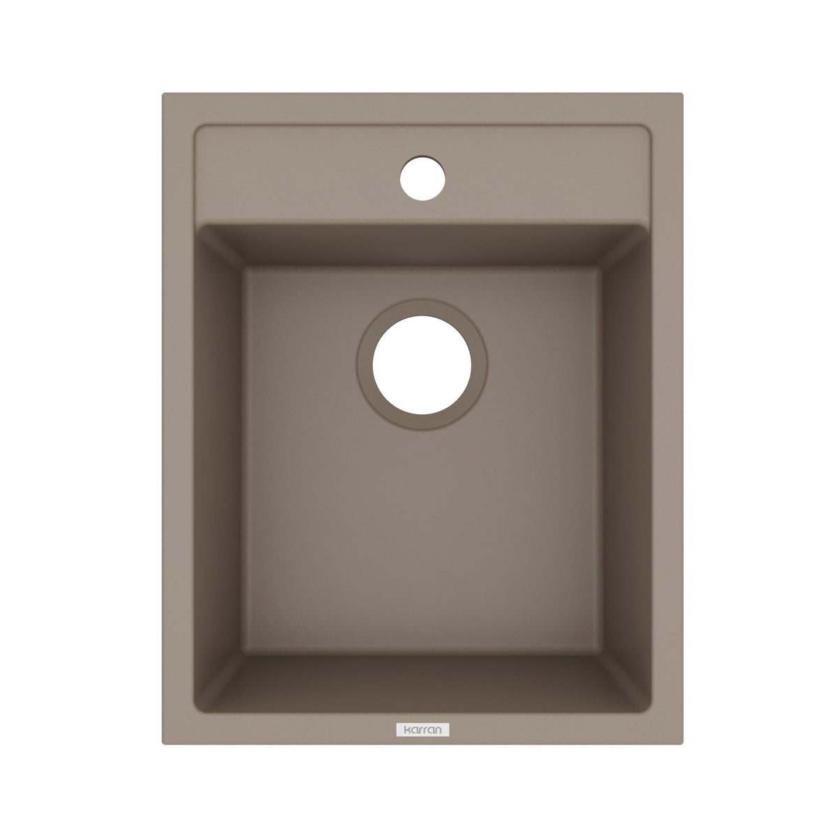 15-3/4" Top Mount Quartz Composite Bar/Prep Sink In Concrete