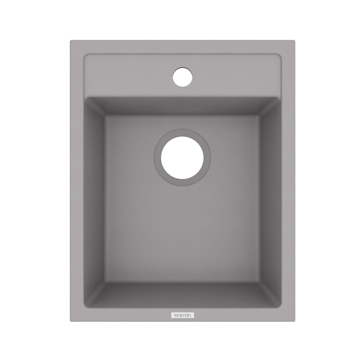 15-3/4" Top Mount Quartz Composite Bar/Prep Sink In Grey