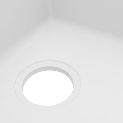 32-1/2" Undermount Double Equal Bowl Quartz Composite Kitchen Sink In White