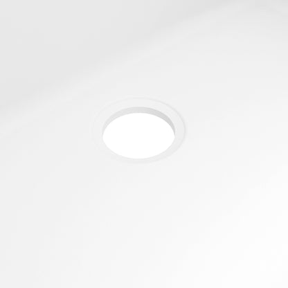 32-1/2" Undermount Large Single Bowl Quartz Composite Kitchen Sink In White