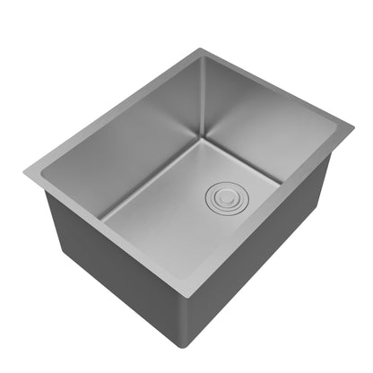 Fusion 23" Undermount 16 Gauge Single Bowl Laundry/Utility Stainless Steel Sink with Accessories