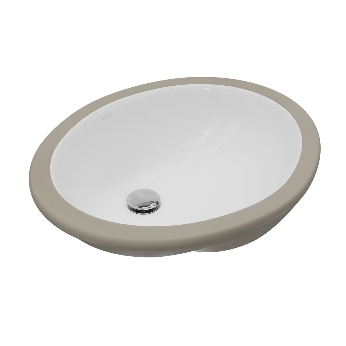 Valera 17" Oval Undermount Vitreous China Bathroom Sink In White
