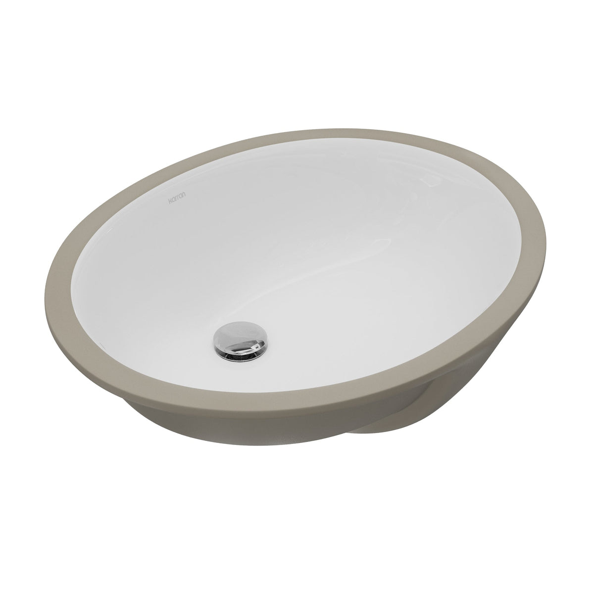 Valera 18" Oval Undermount Vitreous China Bathroom Sink In White