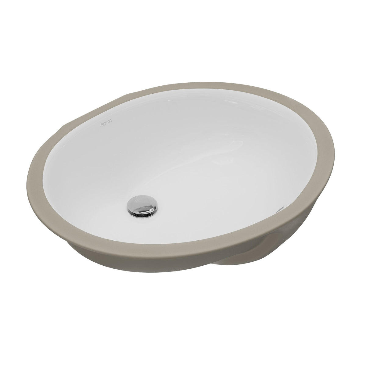 Valera 19" Oval Undermount Vitreous China Bathroom Sink In White
