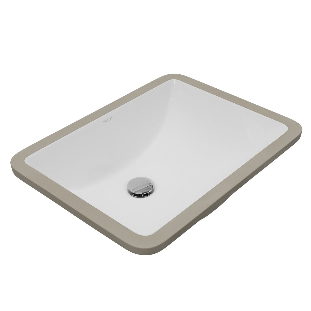 Valera 21" Rectangular Undermount Vitreous China Bathroom Sink In White