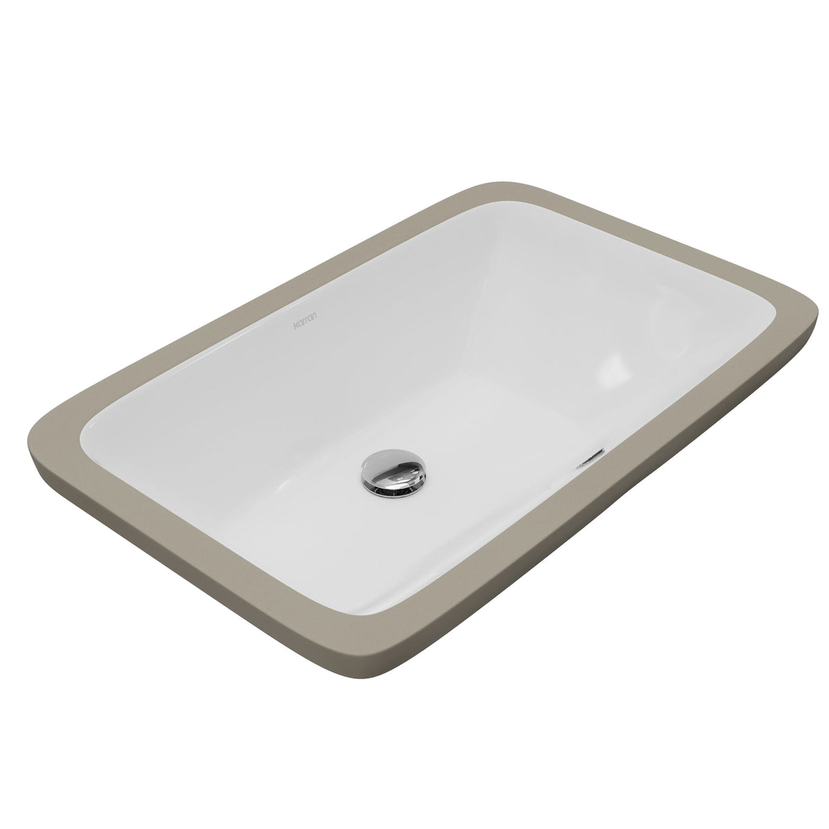 Valera 21" Rectangular Undermount Vitreous China Bathroom Sink In White