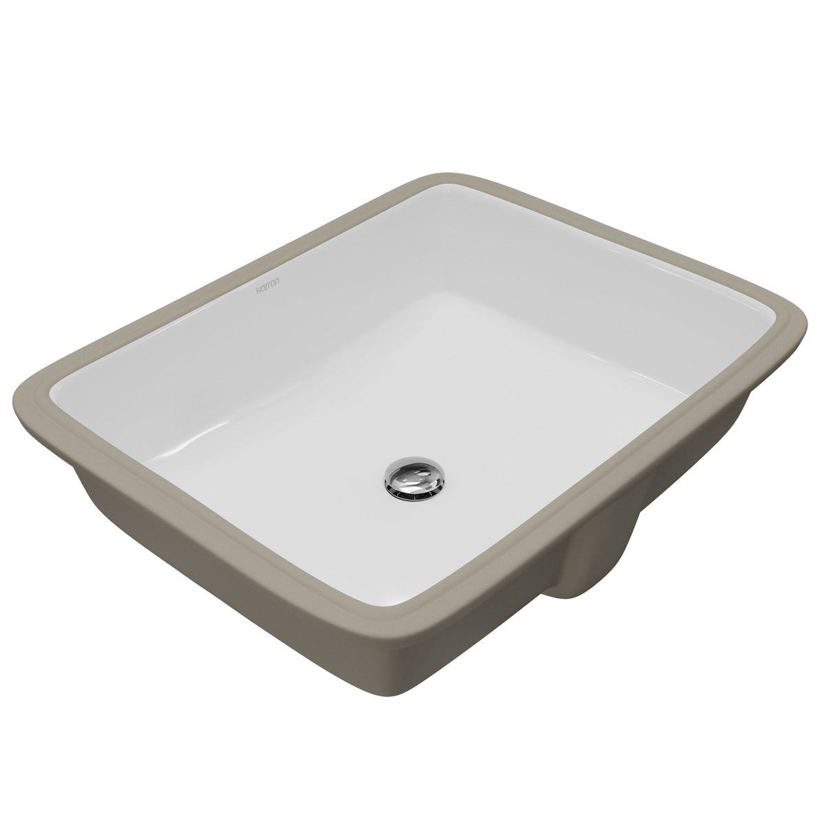 Valera 20" Rectangular Undermount Vitreous China Bathroom Sink In White