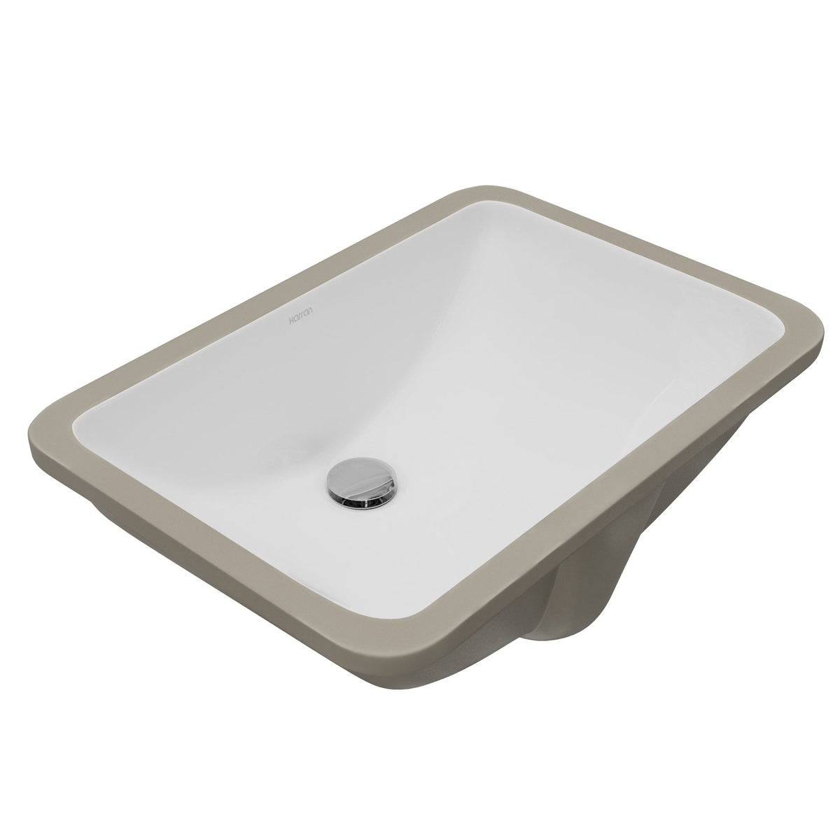 Valera 21" Rectangular Undermount Vitreous China Bathroom Sink In White