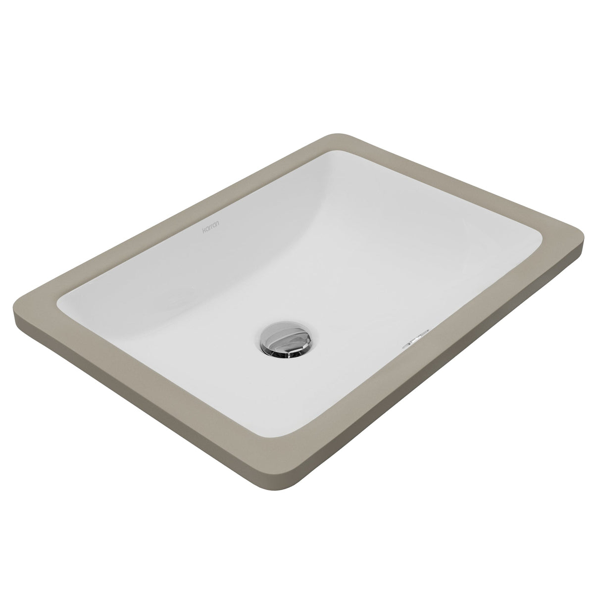 Valera 18" Rectangular Undermount Vitreous China Bathroom Sink In White