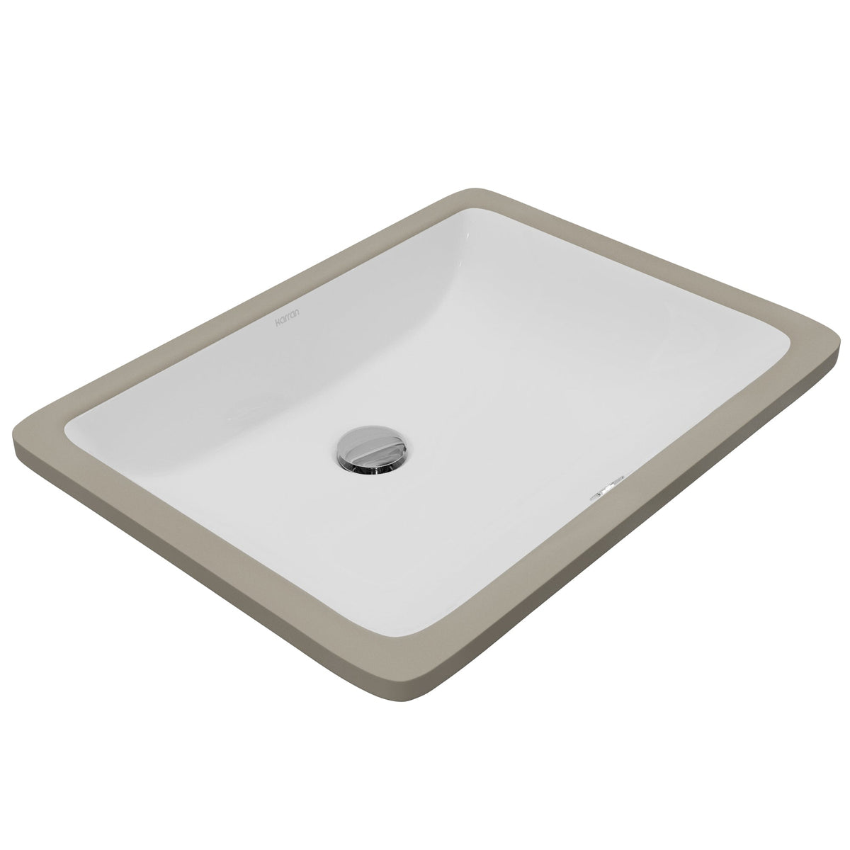 Valera 20" Rectangular Undermount Vitreous China Bathroom Sink In White