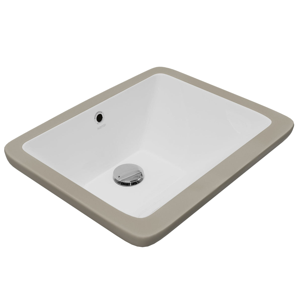 Valera 17" Rectangular Undermount Vitreous China Bathroom Sink In White