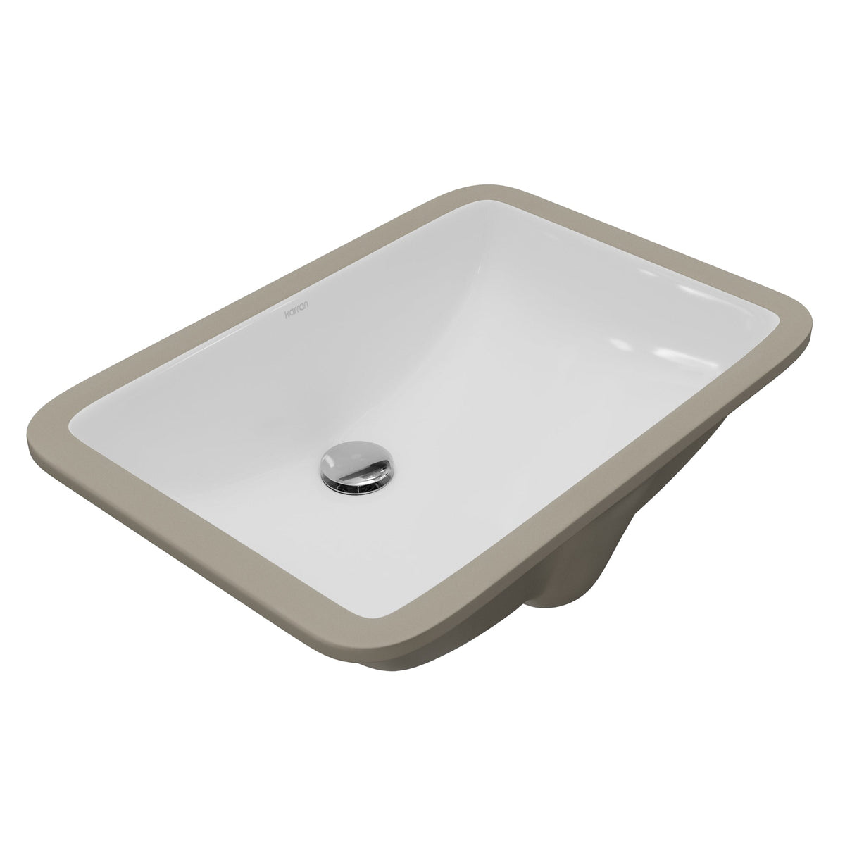 Valera 21" Rectangular Undermount Vitreous China Bathroom Sink In White