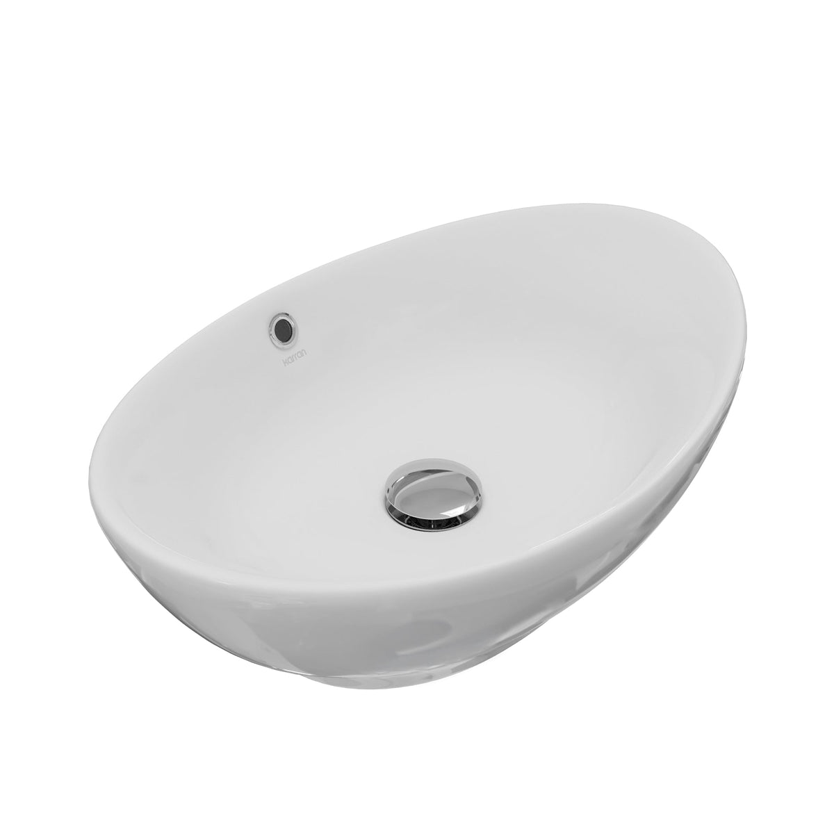 23" Vessel Vitreous China Bathroom Sink In White