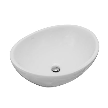 15" Vessel Vitreous China Bathroom Sink In White