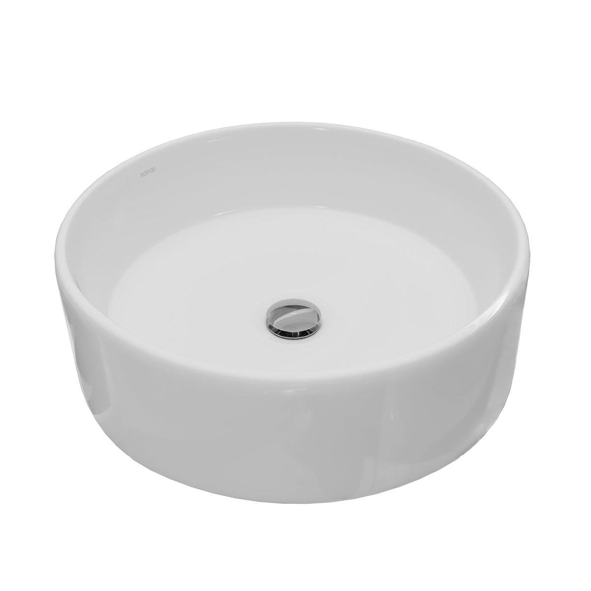 18" Vessel Vitreous China Bathroom Sink In White