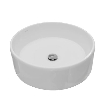 18" Vessel Vitreous China Bathroom Sink In White