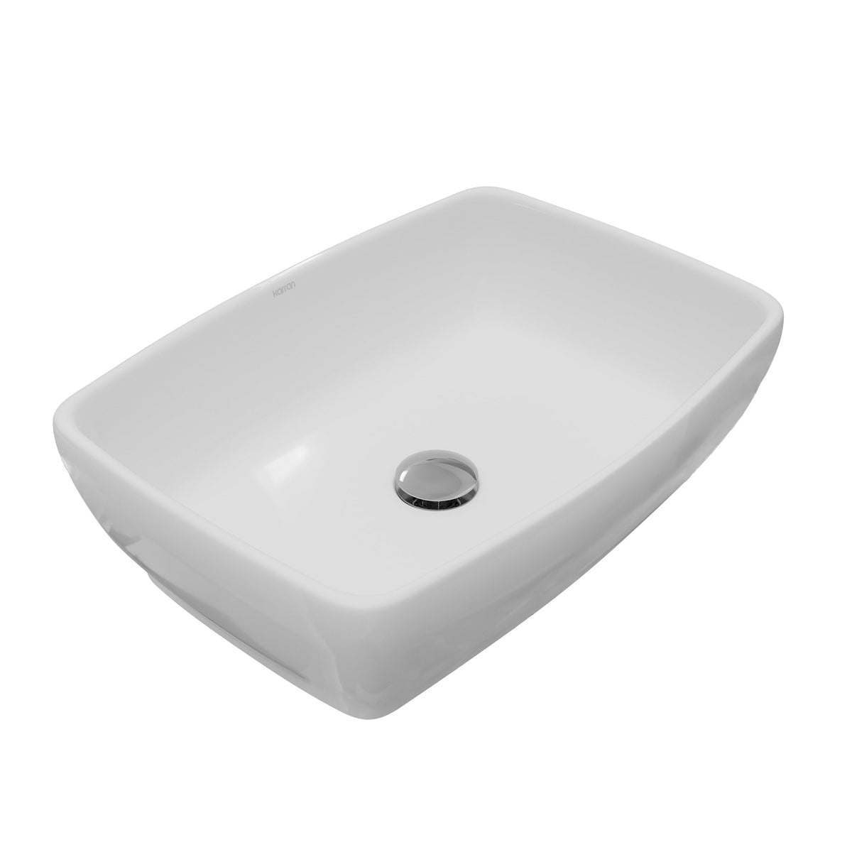 19" Vessel Vitreous China Bathroom Sink In White