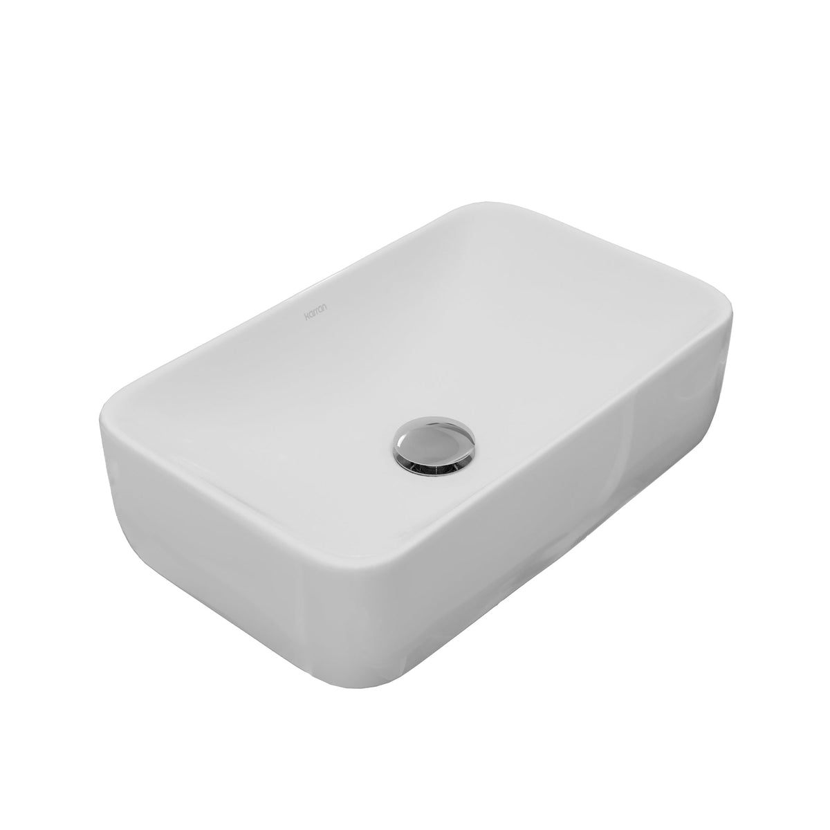 19" Vessel Vitreous China Bathroom Sink In White