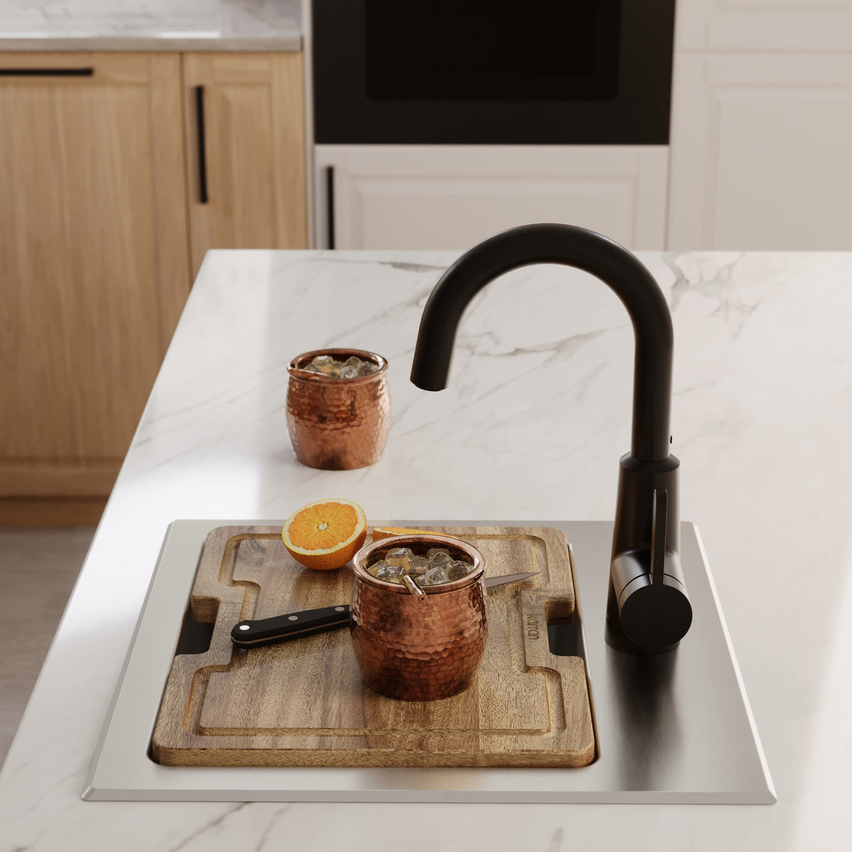 Elite  15" Top Mount 18 Gauge Single Bowl Stainless Steel Bar Kitchen Sink