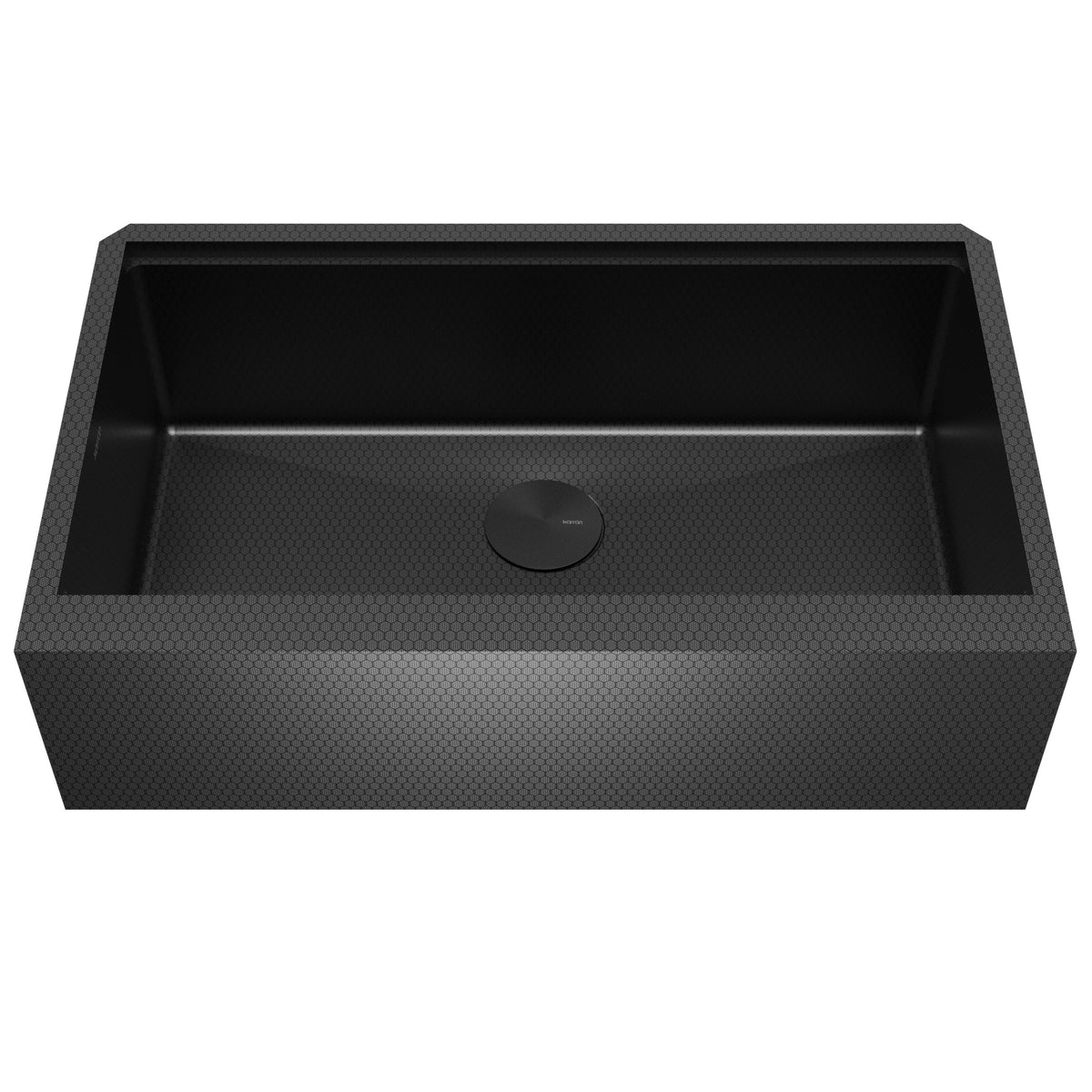 Matrix 33" Farmhouse Workstation 16 Gauge Single Bowl Gunmetal Grey Kitchen Sink with Accessories