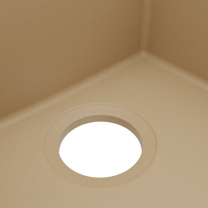 15-3/4" Top Mount Quartz Composite Bar/Prep Sink In Bisque