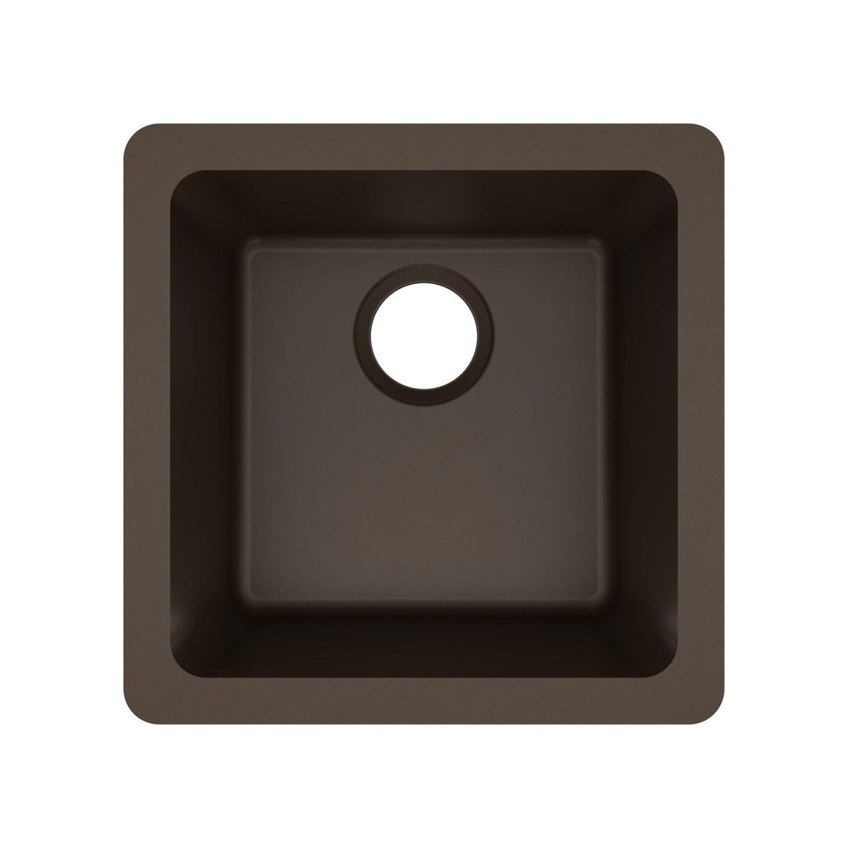 16-5/8" Undermount Quartz Composite Bar/Prep Sink In Brown