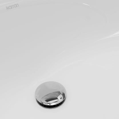 Valera 18" Oval Undermount Vitreous China Bathroom Sink In White